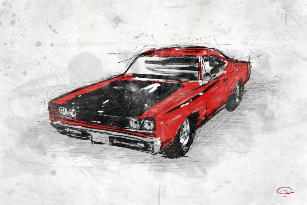 MuscleCar  A art print by OnRei for $57.95 CAD