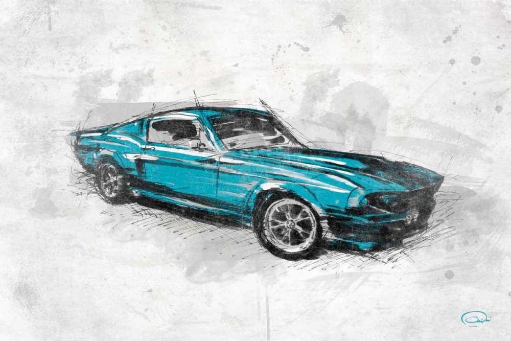 MuscleCar B art print by OnRei for $57.95 CAD