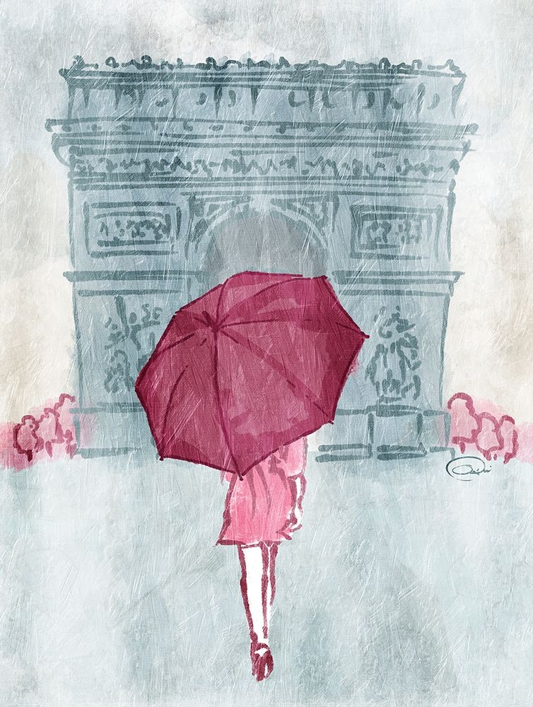Painted walk away art print by OnRei for $57.95 CAD
