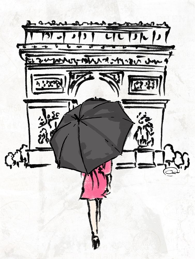 Inked walk away art print by OnRei for $57.95 CAD