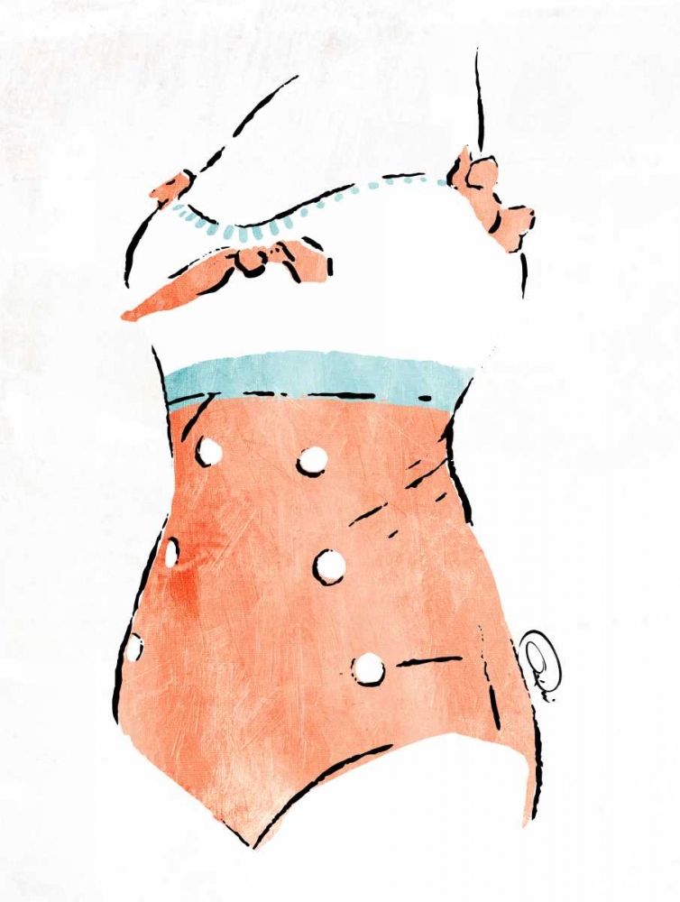 Vintage Swimsuit Pastel 3 art print by OnRei for $57.95 CAD