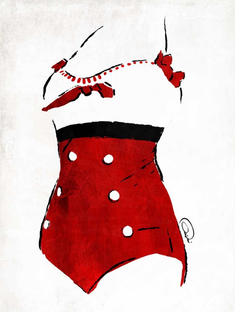 Vintage Swimsuit 3 art print by OnRei for $57.95 CAD