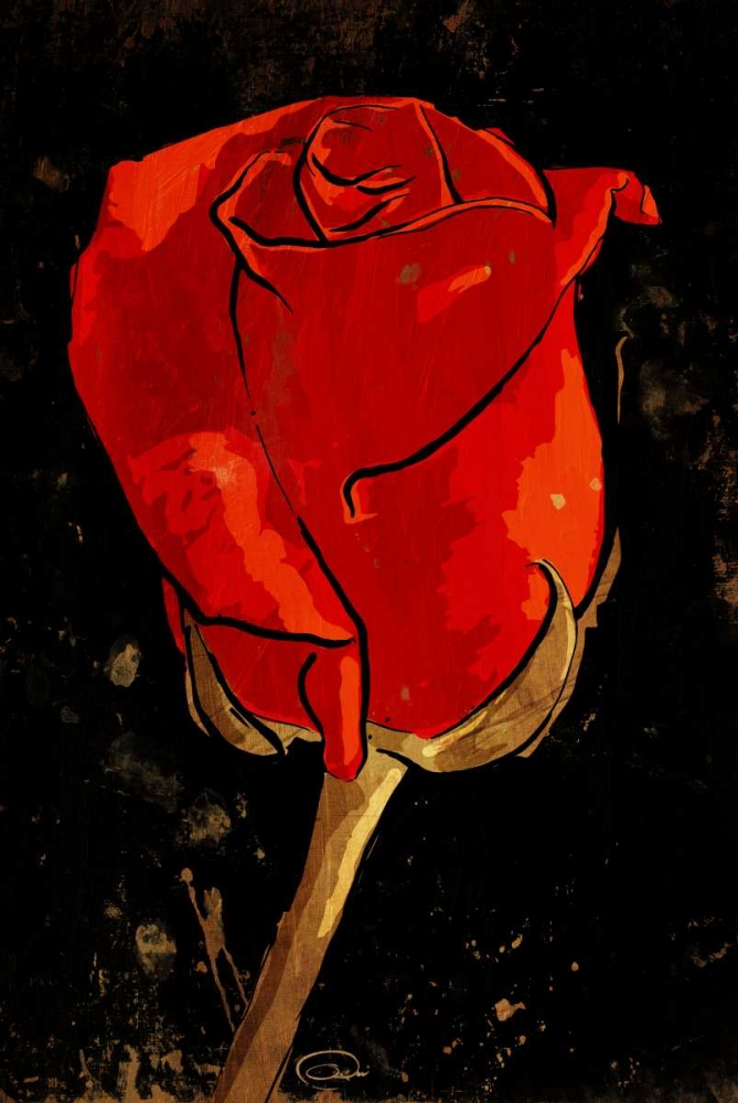 Golden Rose art print by OnRei for $57.95 CAD