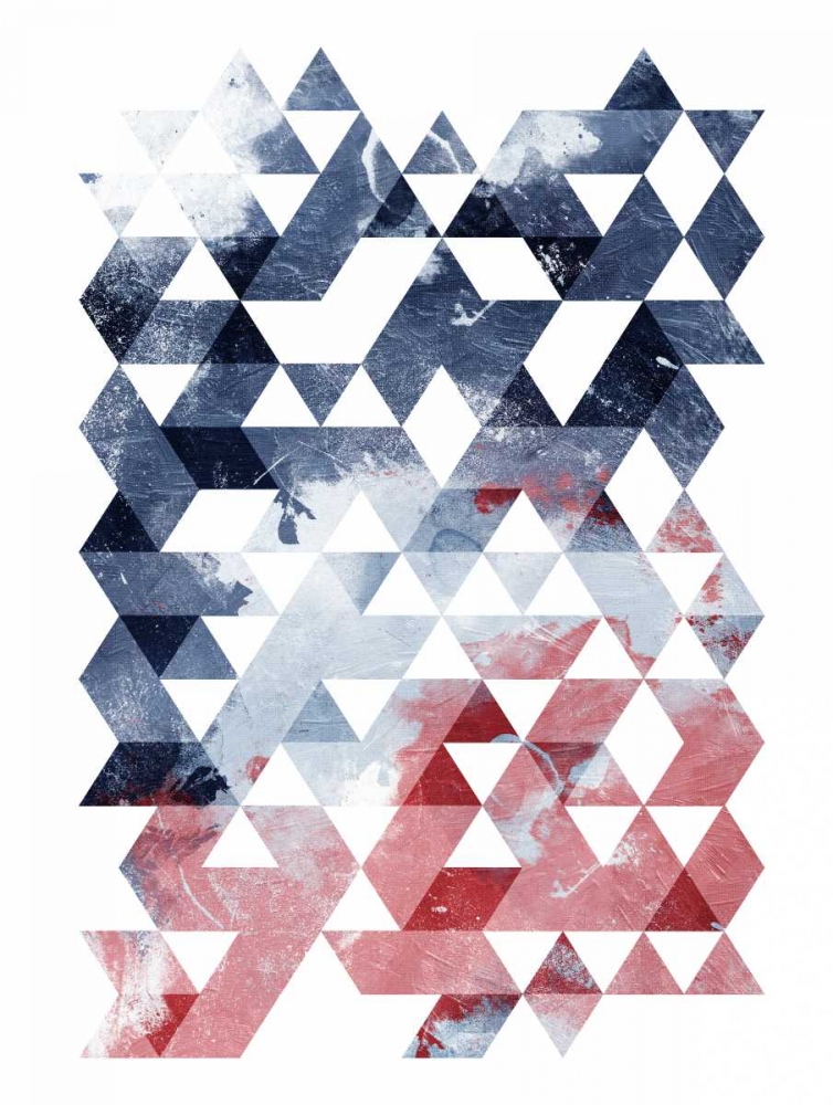 Americana Triangles Third art print by OnRei for $57.95 CAD