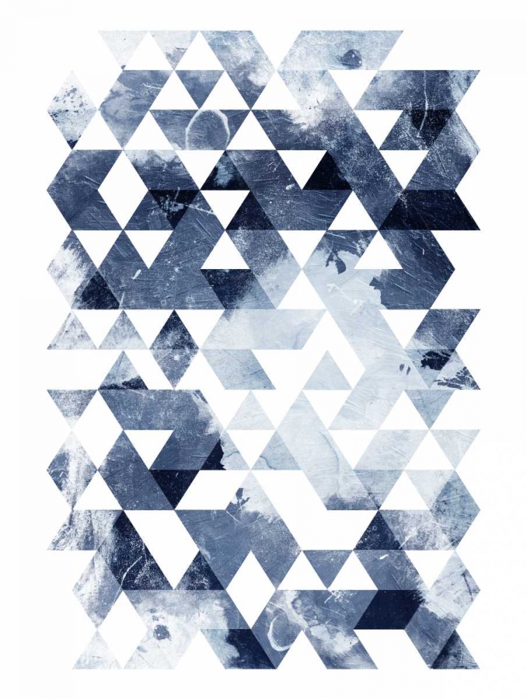 Blue Triangles Mate art print by OnRei for $57.95 CAD
