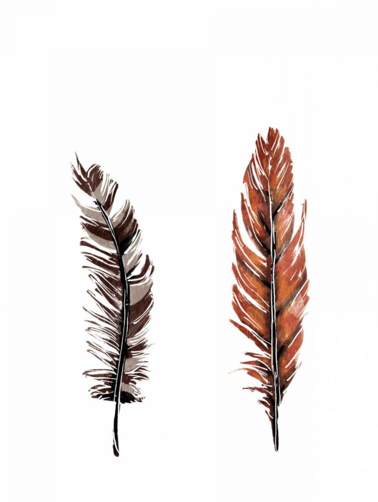 Traditional Sketched Feathers art print by OnRei for $57.95 CAD