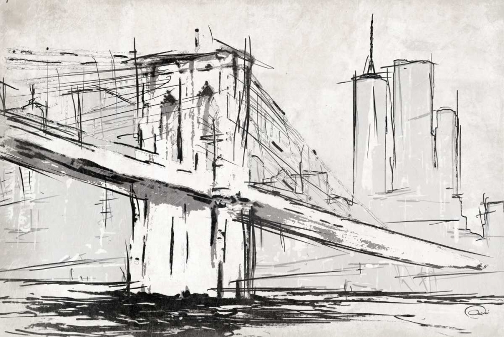 Brooklyn Sketch art print by OnRei for $57.95 CAD
