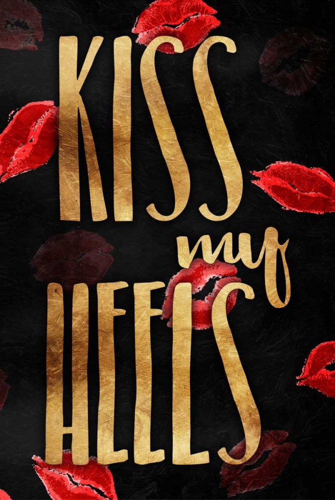 Kiss My Gold Heels art print by OnRei for $57.95 CAD