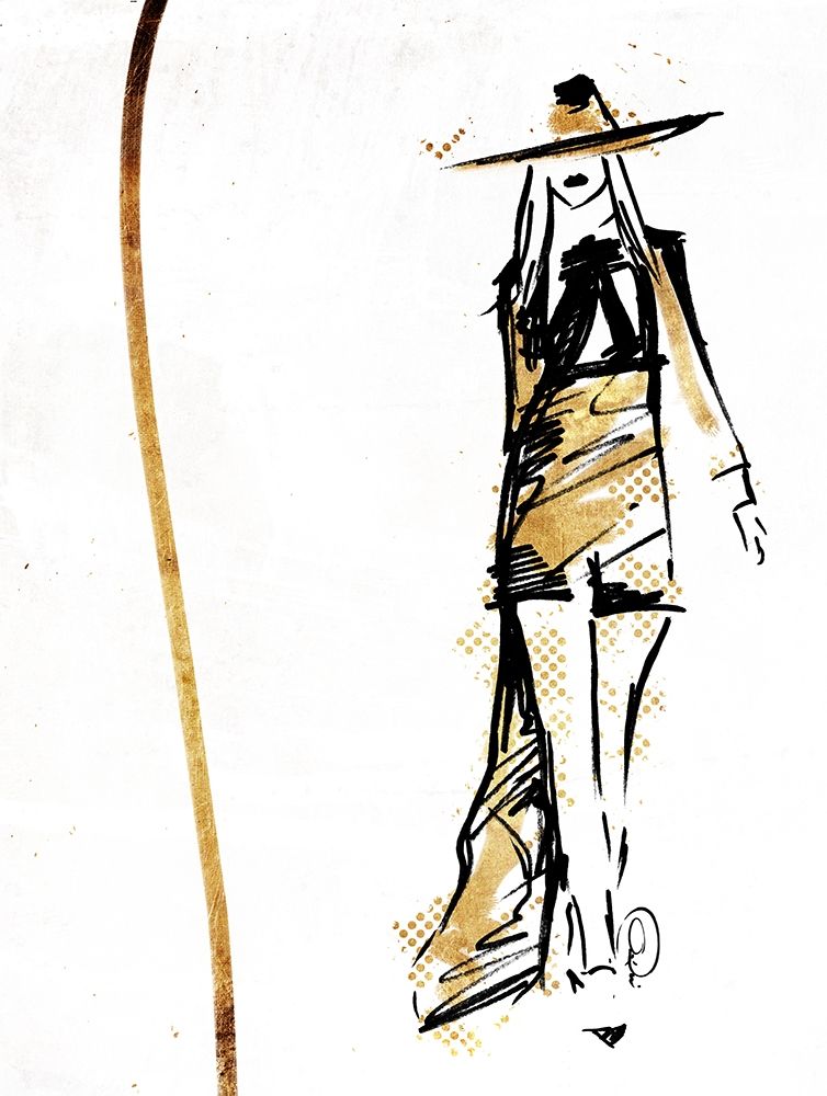 Golden Runway art print by OnRei for $57.95 CAD