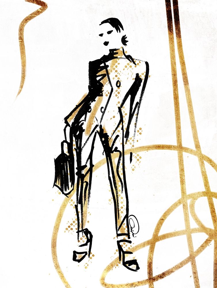 Golden Runway Stance art print by OnRei for $57.95 CAD