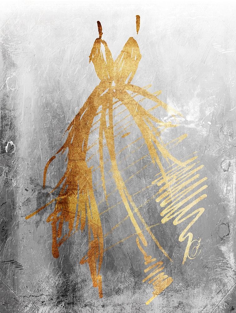 Runway Dress Textured art print by OnRei for $57.95 CAD