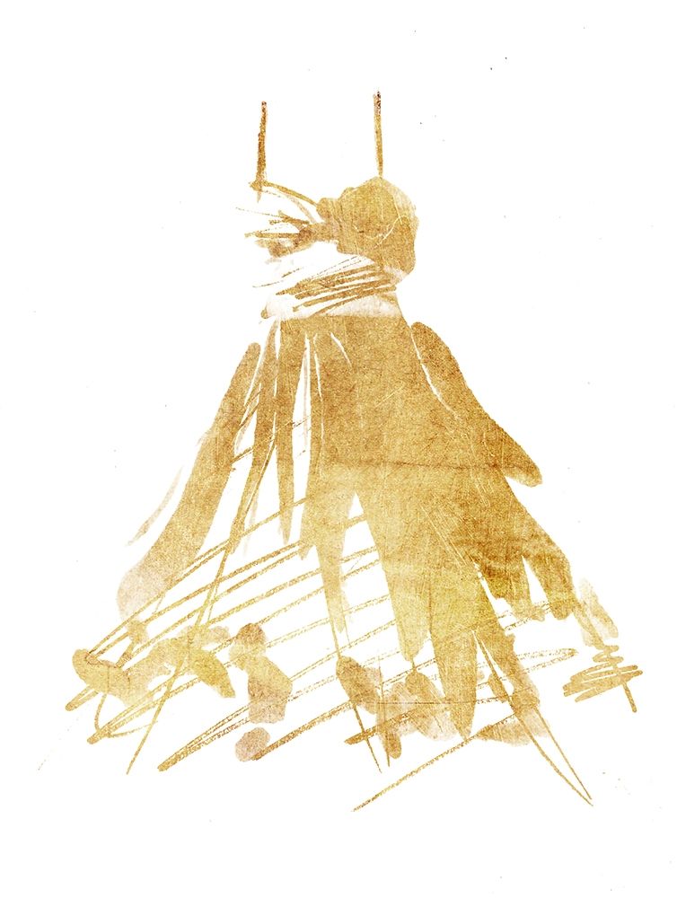 Golden Dress Three art print by OnRei for $57.95 CAD