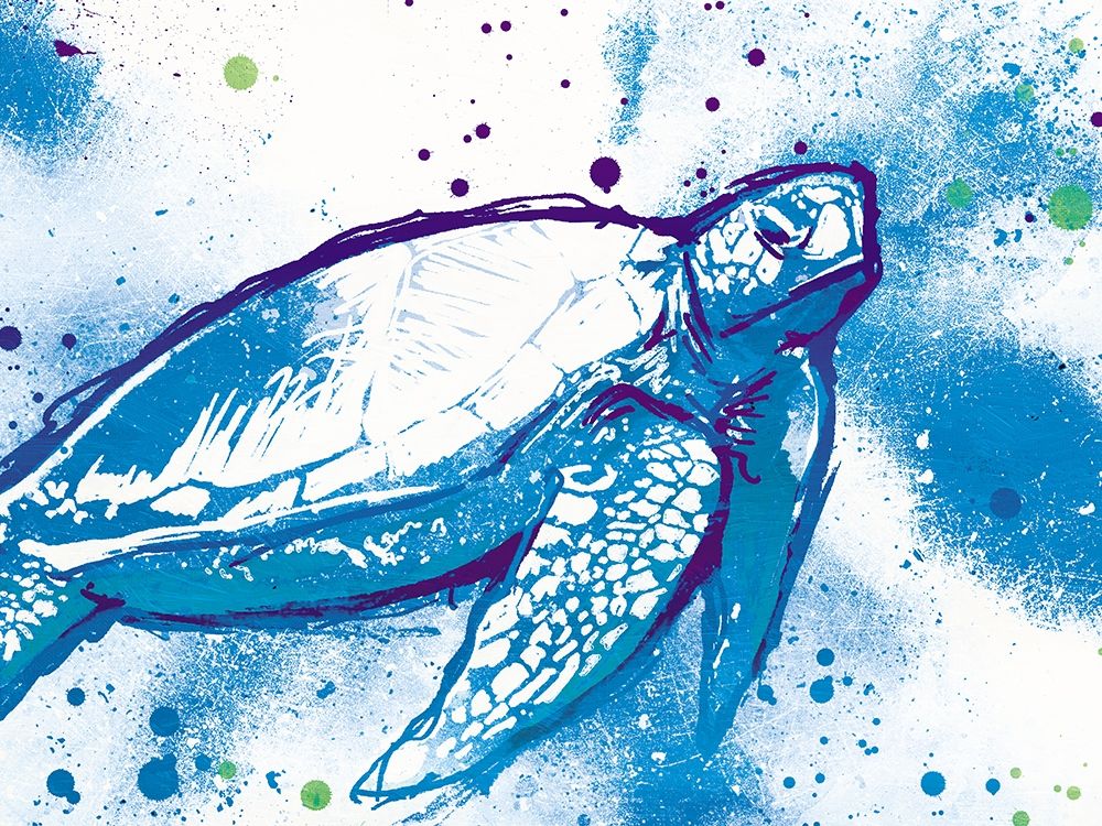 Turtle in the Wall art print by OnRei for $57.95 CAD