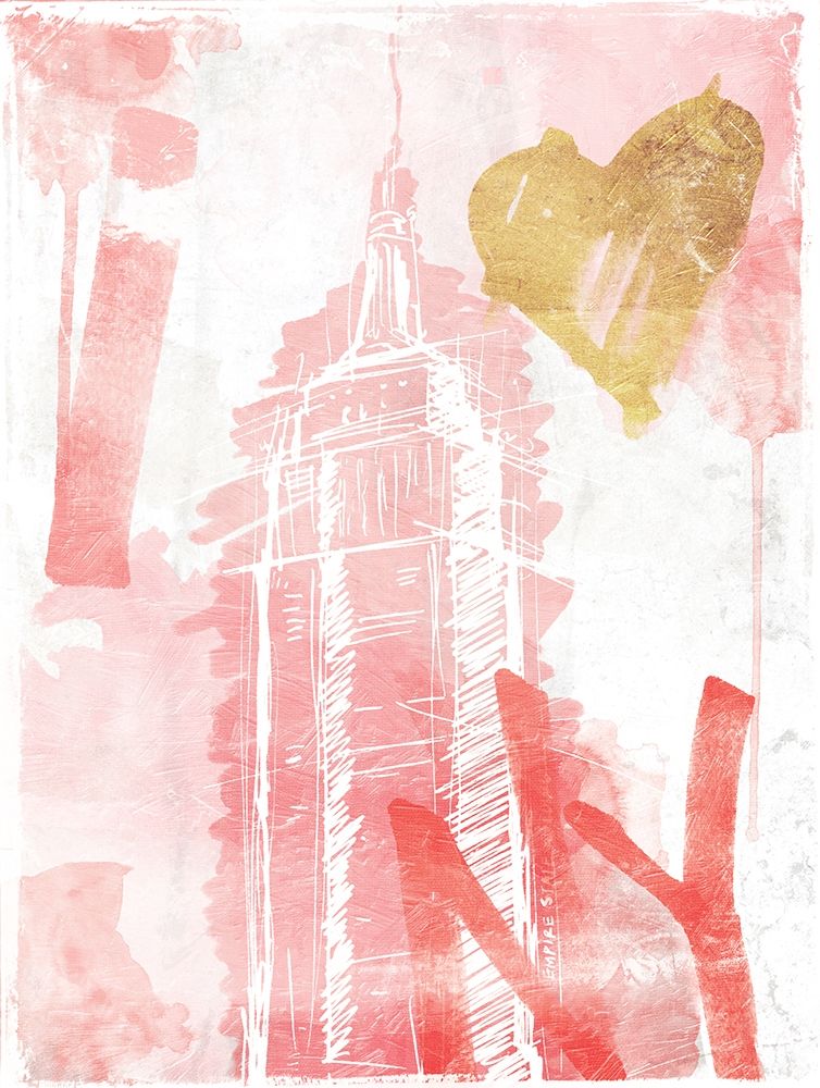 I Love NY Blush art print by OnRei for $57.95 CAD