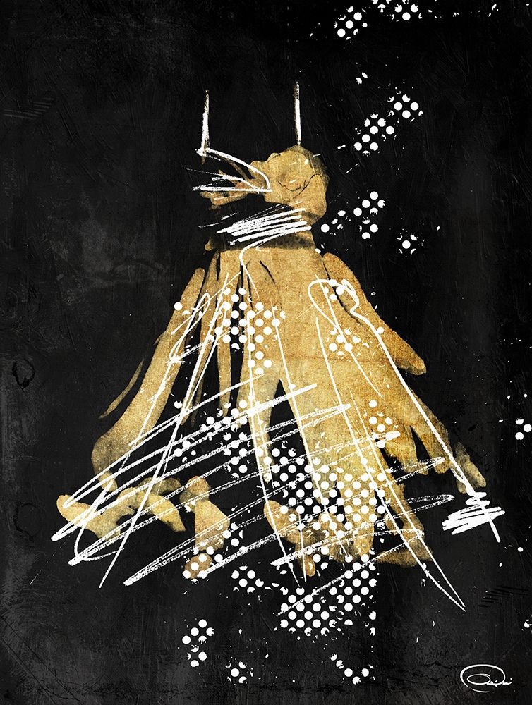 Gold Dress White Dots Two art print by OnRei for $57.95 CAD