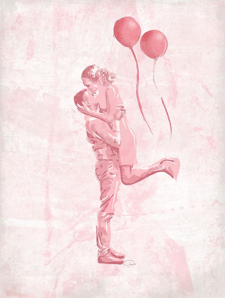 Hug In The Blush art print by OnRei for $57.95 CAD