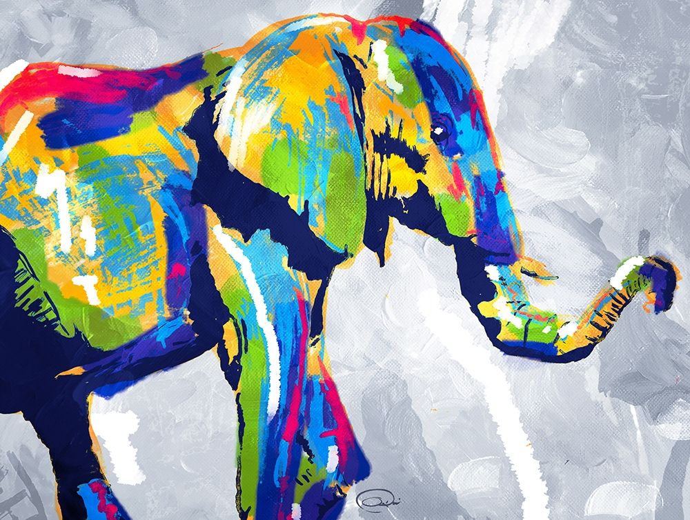 Colorphant art print by OnRei for $57.95 CAD