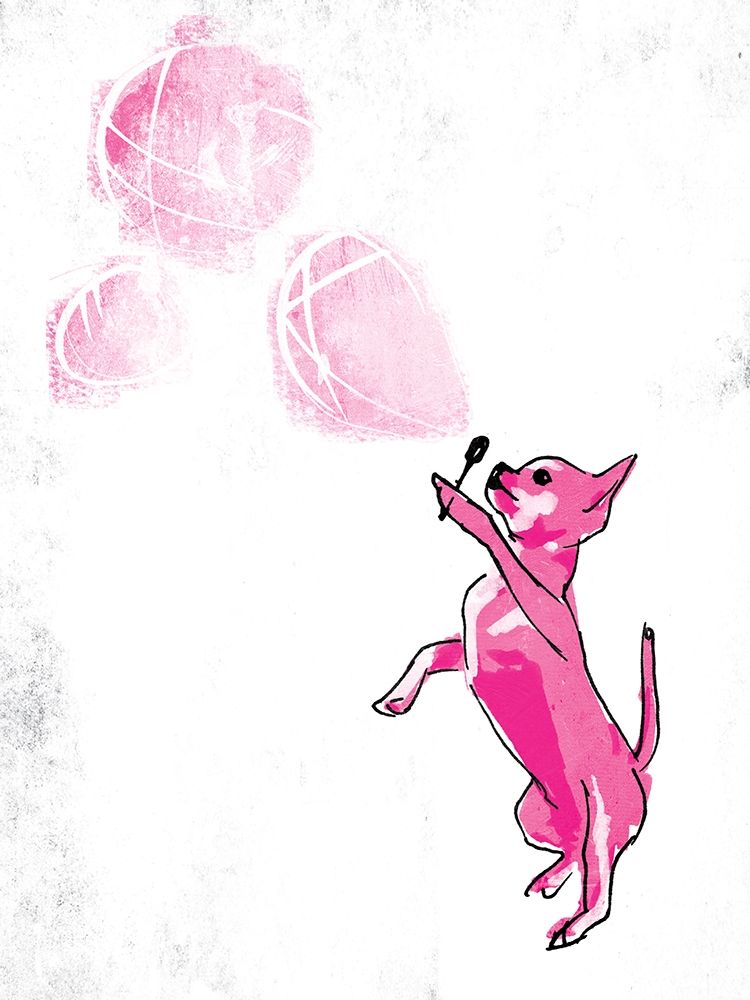 Dog Blowing Bubbles art print by OnRei for $57.95 CAD