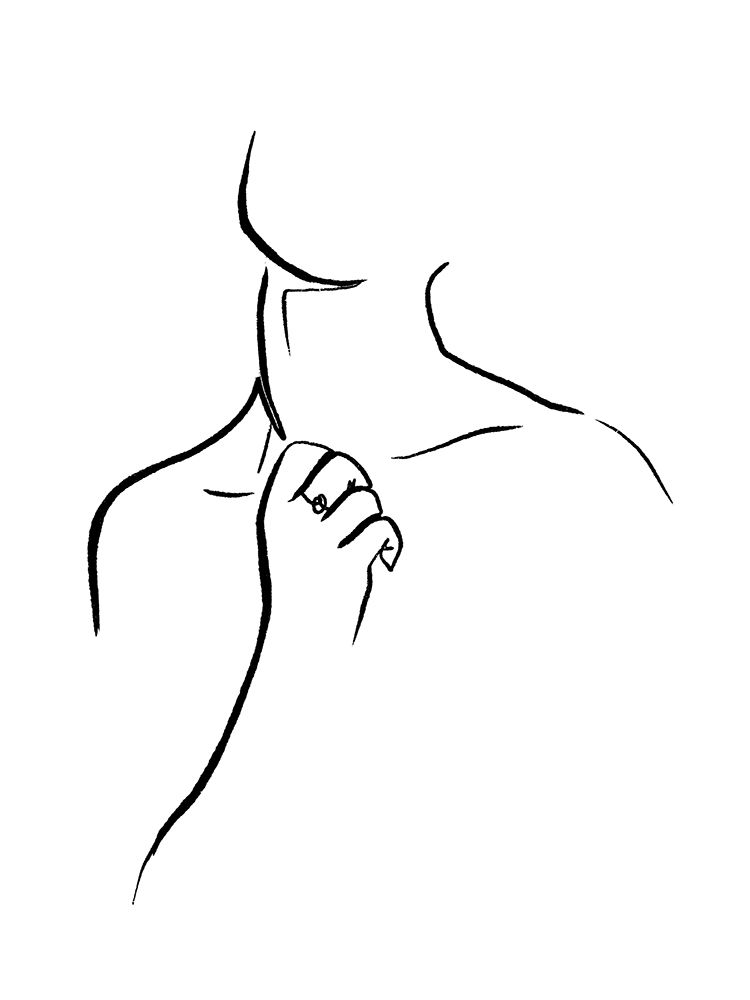 Scribble Neck art print by OnRei for $57.95 CAD