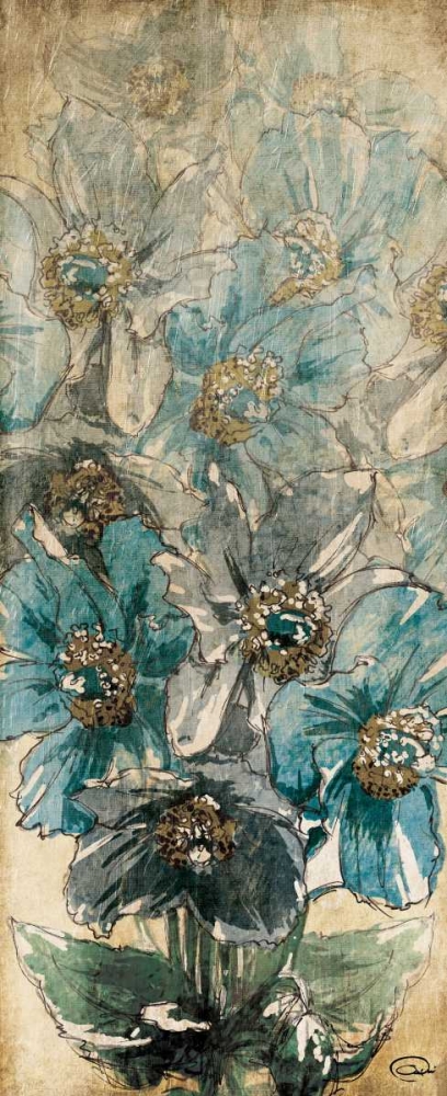 Decending Florals art print by OnRei for $57.95 CAD