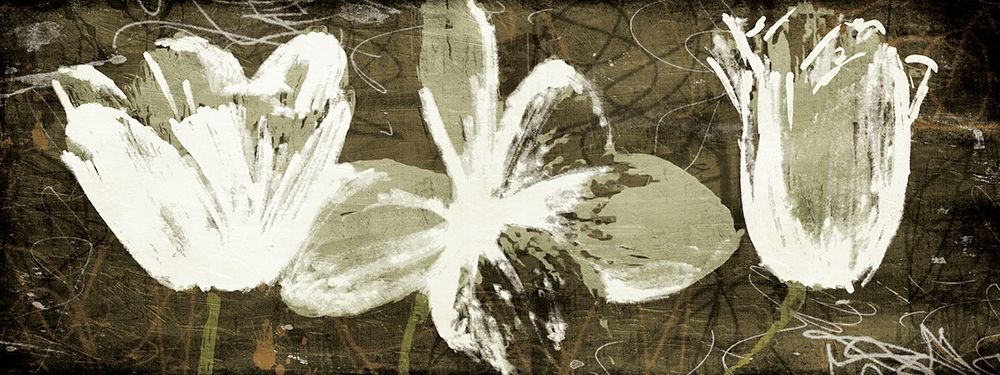 Floral Trio Amber art print by OnRei for $57.95 CAD