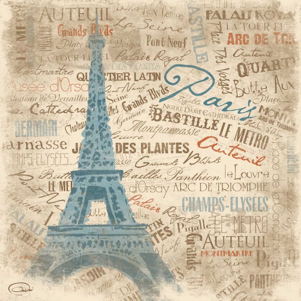 Paris SQ art print by OnRei for $57.95 CAD
