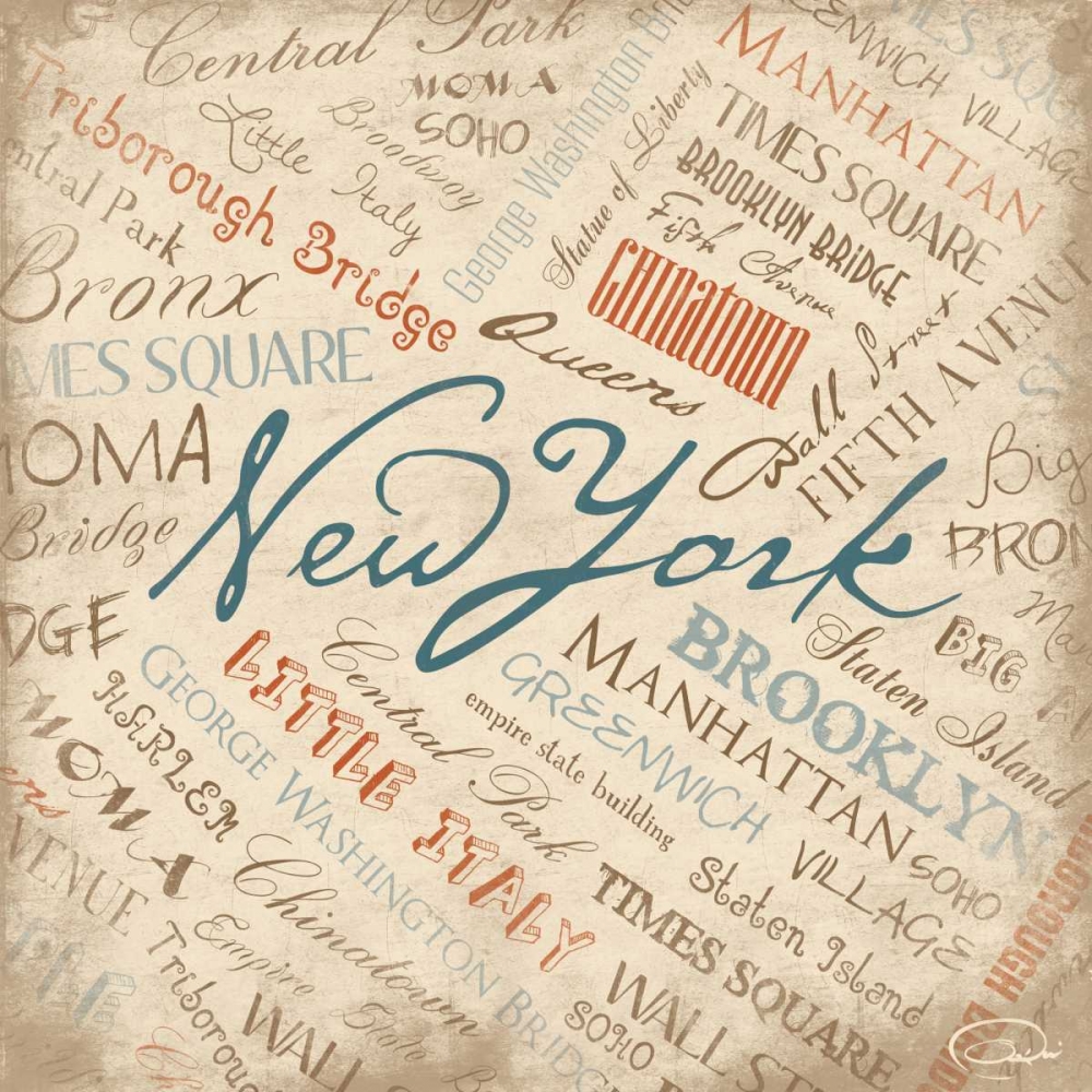 NY NY art print by OnRei for $57.95 CAD