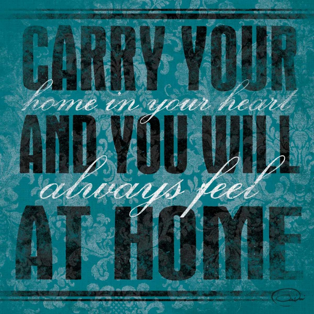 Carry  Your Teal art print by OnRei for $57.95 CAD