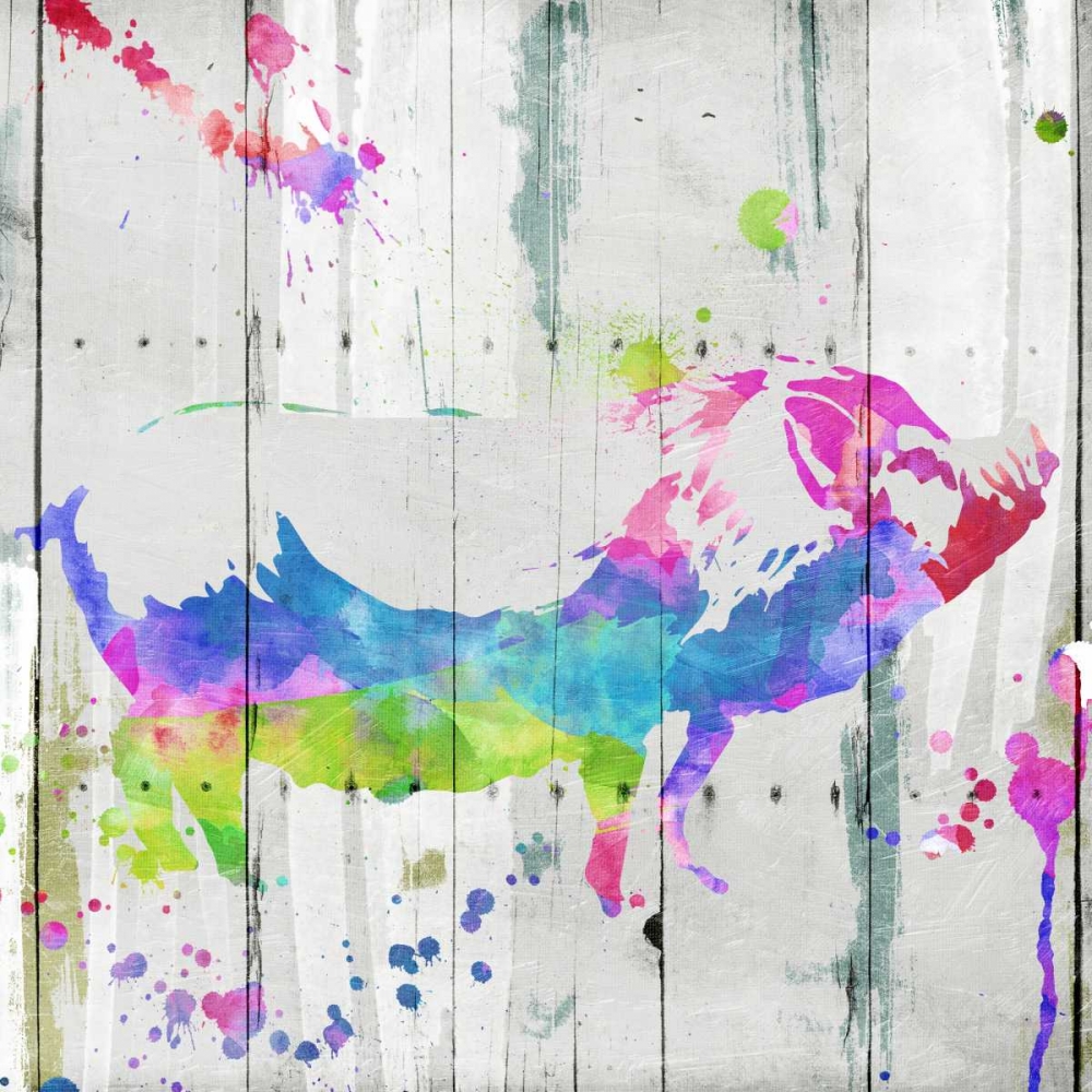 Pig Colorful art print by OnRei for $57.95 CAD