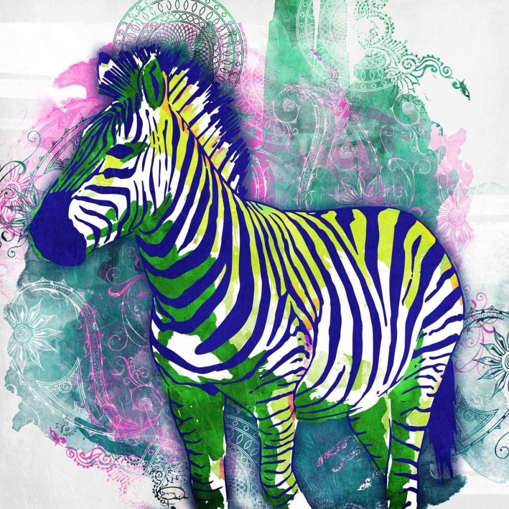 Zebra Henna art print by OnRei for $57.95 CAD