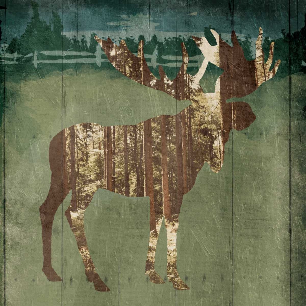 Moose In The Field art print by OnRei for $57.95 CAD