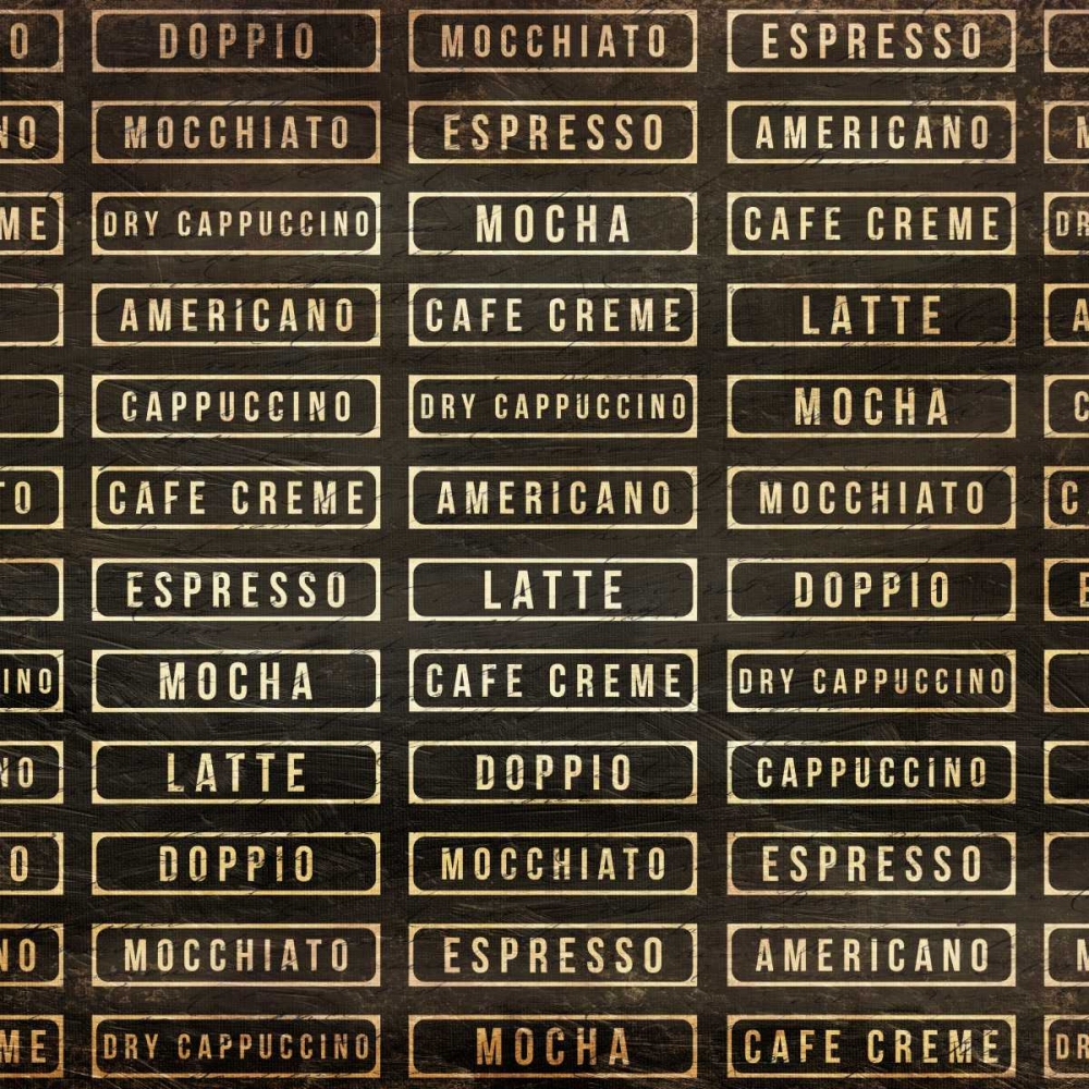 Coffee List art print by OnRei for $57.95 CAD