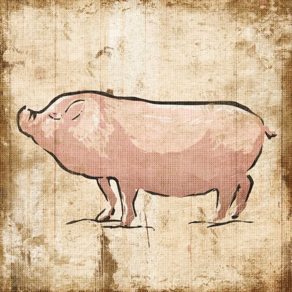 Cream Pig art print by OnRei for $57.95 CAD