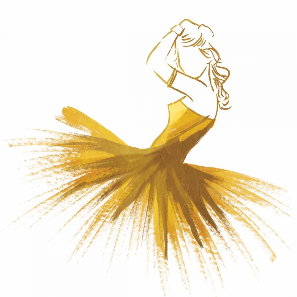 Gold Attitude art print by OnRei for $57.95 CAD