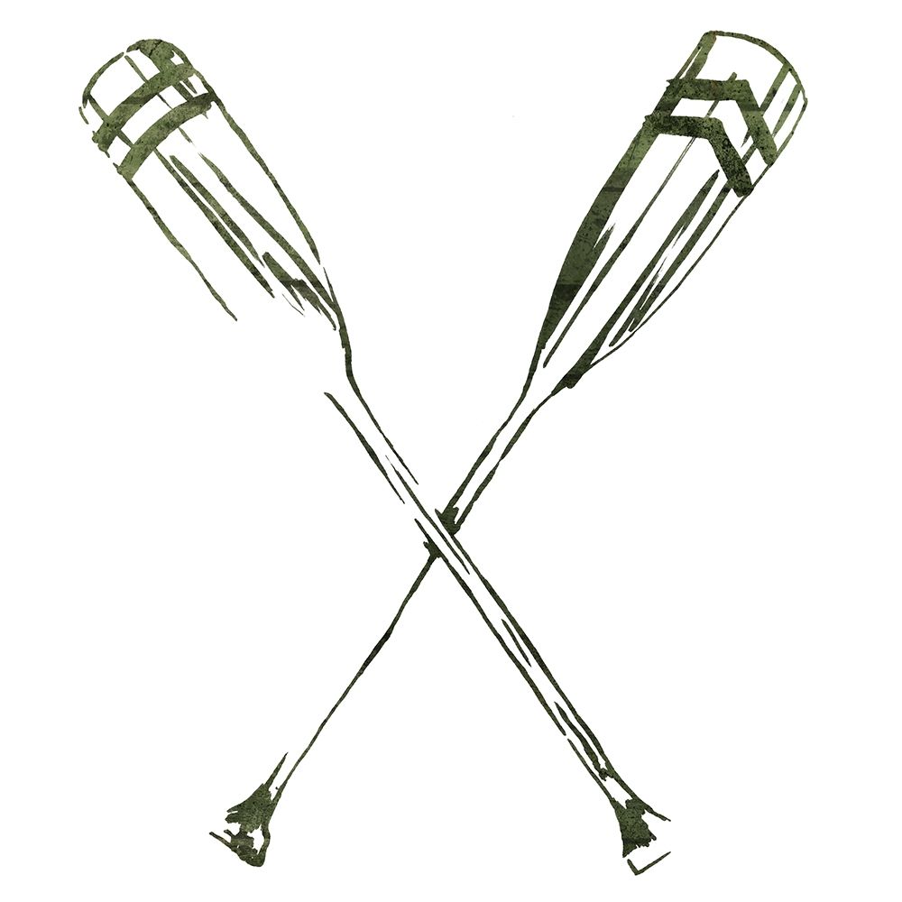 Simple Sketched Oars art print by OnRei for $57.95 CAD