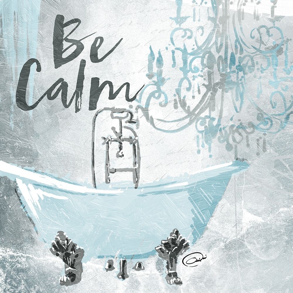 Soft Blue Bath art print by OnRei for $57.95 CAD