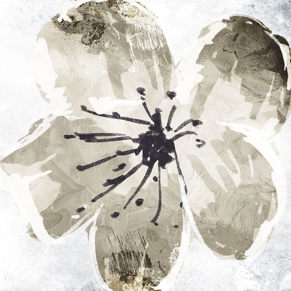 Sketched Cream Flower Mate art print by OnRei for $57.95 CAD