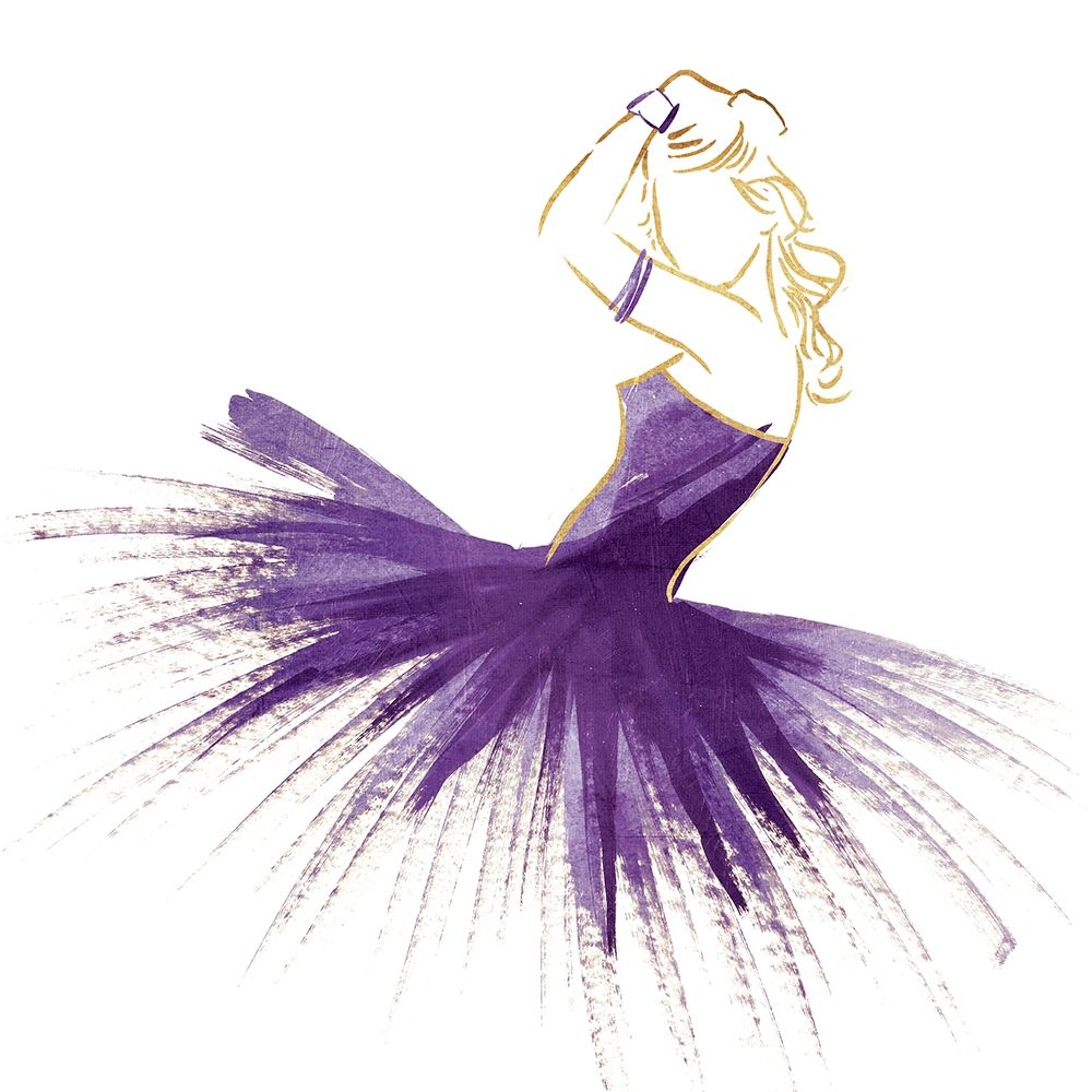 Purple Gold Attitude art print by OnRei for $57.95 CAD
