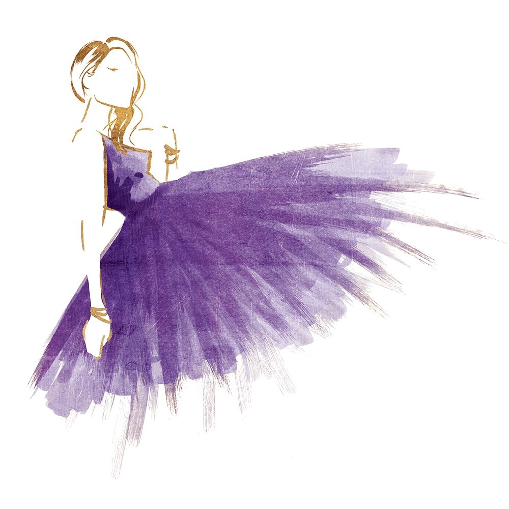 Purple Gold Attitude Mate art print by OnRei for $57.95 CAD