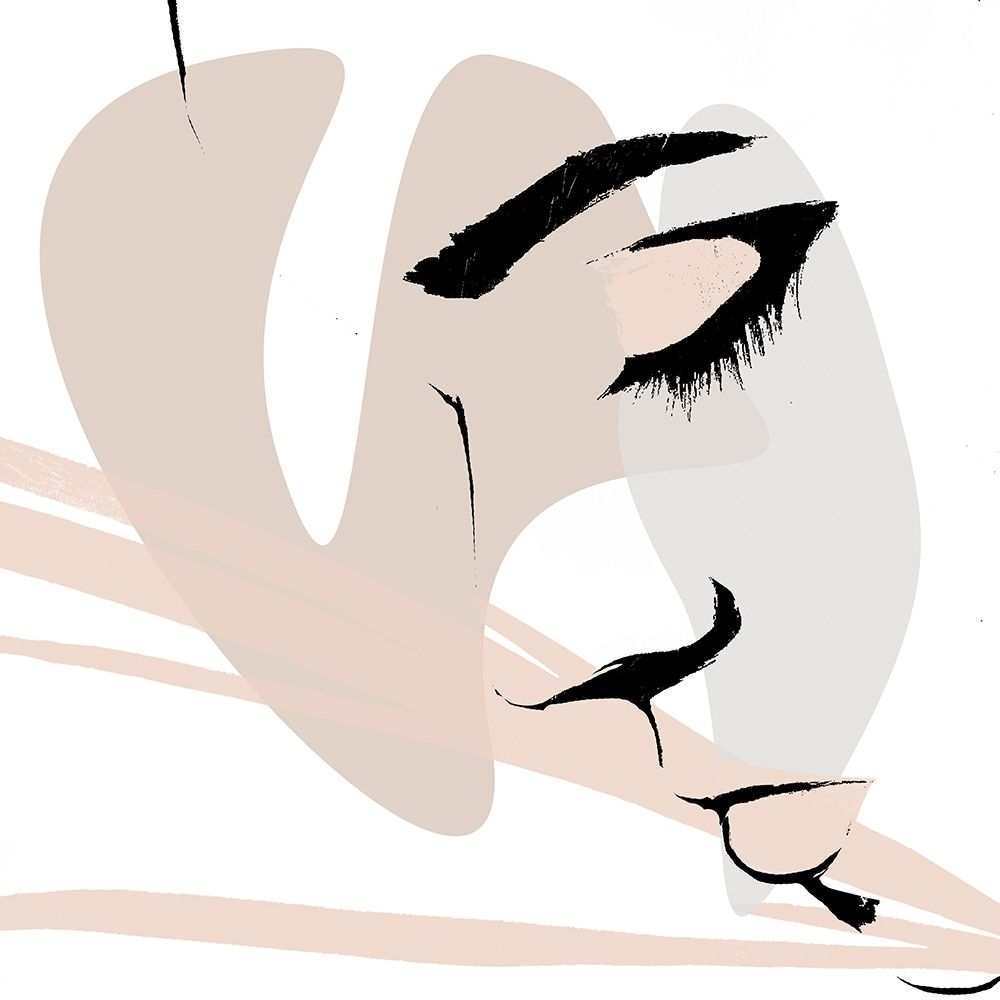 Abstract Face Down art print by OnRei for $57.95 CAD