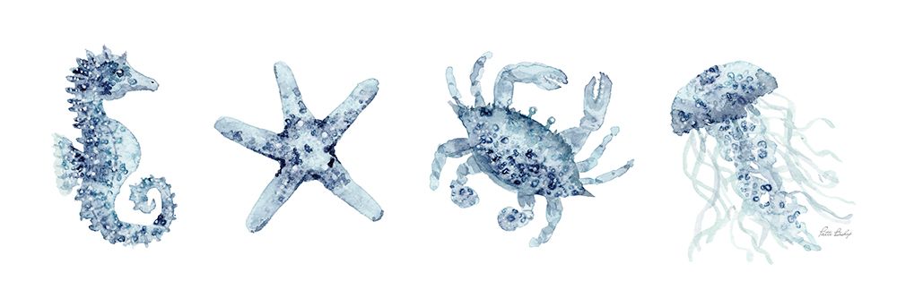 Blue Seahorse Crab 2 art print by Patti Bishop for $57.95 CAD
