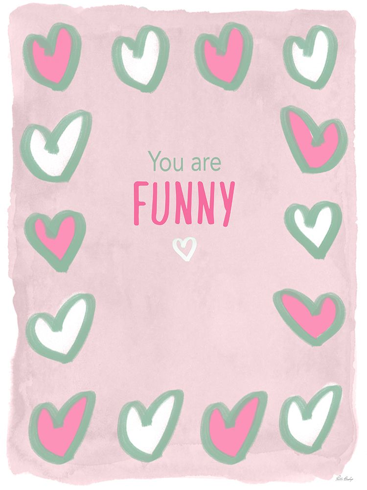 Funny Heart Grid art print by Patti Bishop for $57.95 CAD