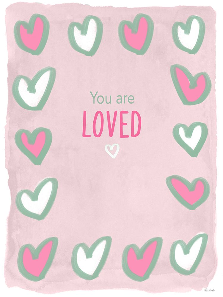 Loved Heart Grid art print by Patti Bishop for $57.95 CAD