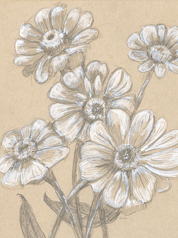 Zinnias art print by Patti Bishop for $57.95 CAD
