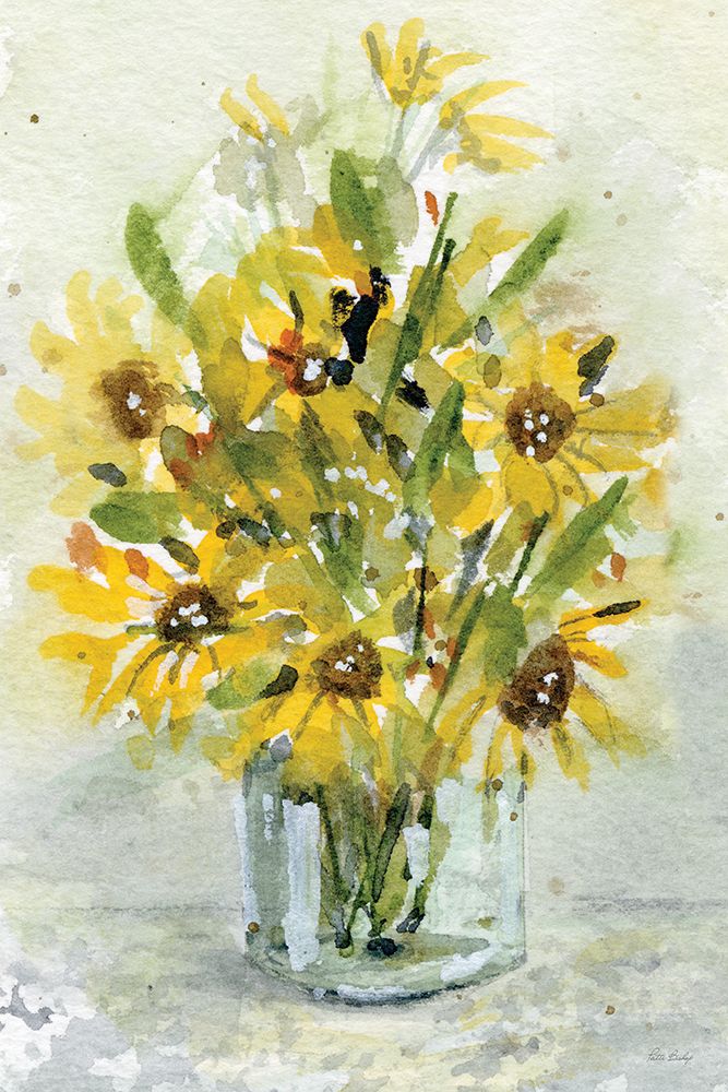 Sun Flowers Jar 1 art print by Patti Bishop for $57.95 CAD