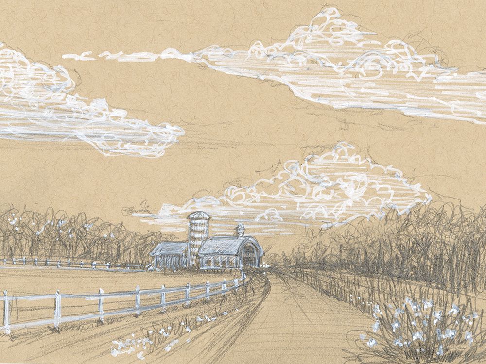 Drawing Barn art print by Patti Bishop for $57.95 CAD