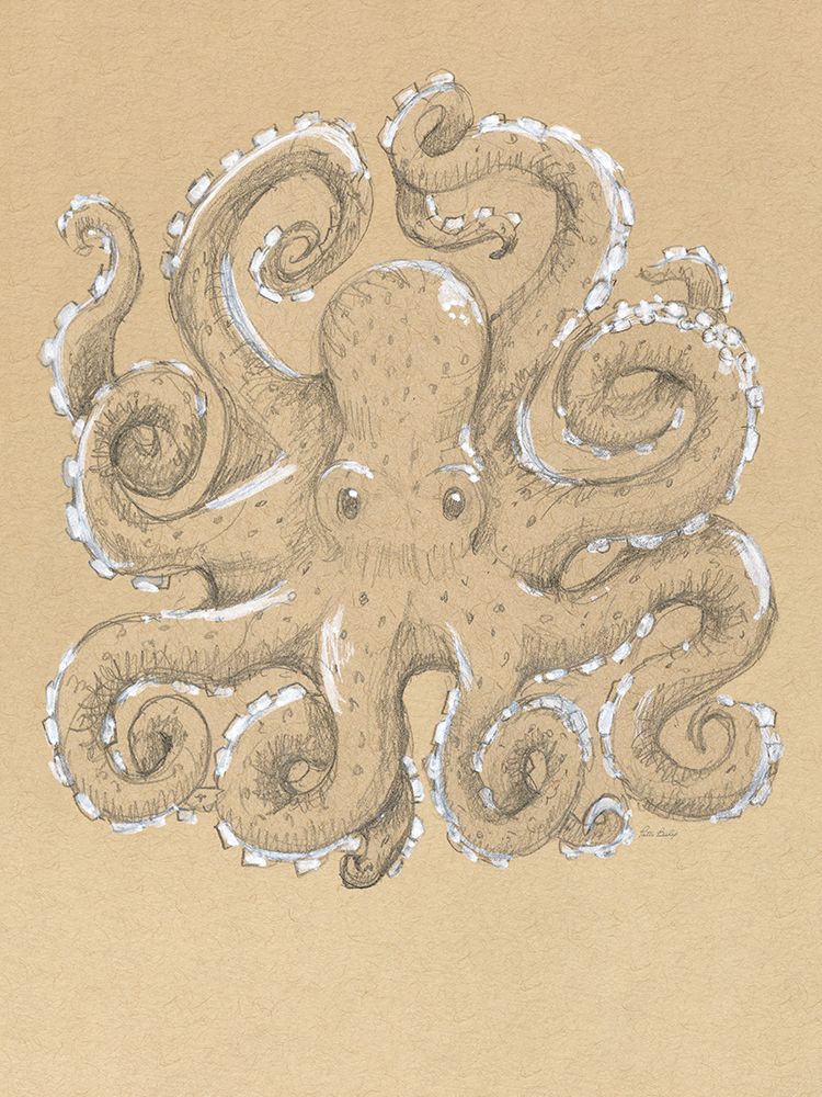 Drawing Octopus art print by Patti Bishop for $57.95 CAD