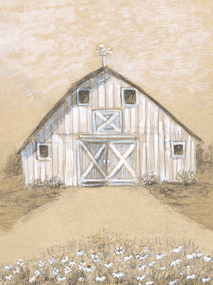 Barn Lane Flowers art print by Patti Bishop for $57.95 CAD