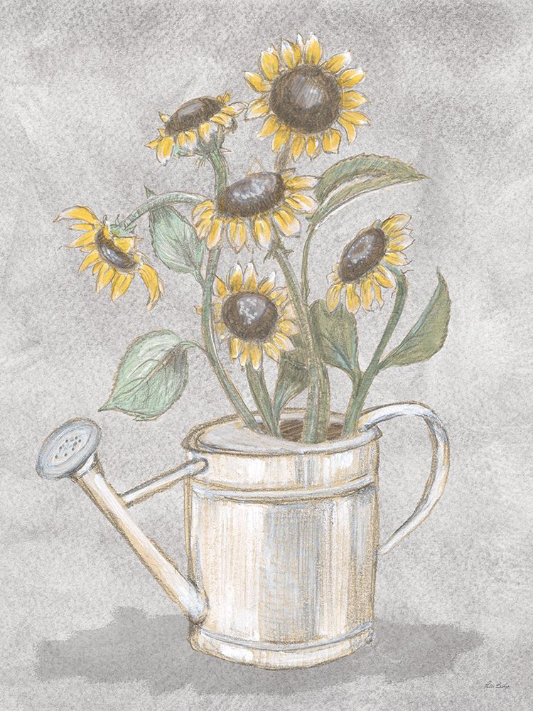 Colored Sunflower Drawing art print by Patti Bishop for $57.95 CAD