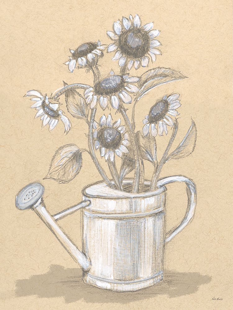 Sunflowers Drawing 1 art print by Patti Bishop for $57.95 CAD